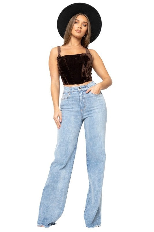 Brooklyn Wide Leg Jean - OLYIE