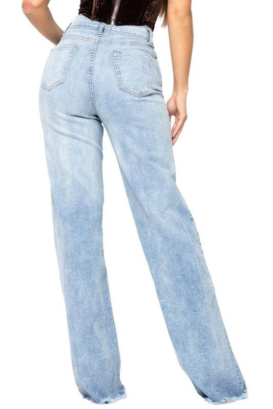 Brooklyn Wide Leg Jean - OLYIE