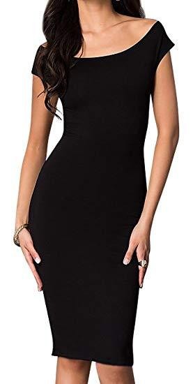 Off the Shoulder Long Back Dress with X Back - OLYIE
