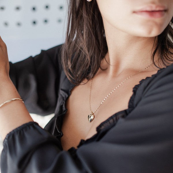 Golden Heart Locket - OLYIE