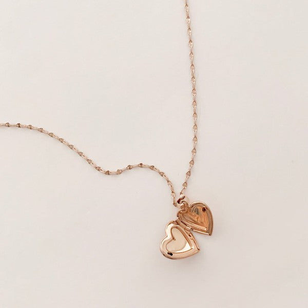 Golden Heart Locket - OLYIE
