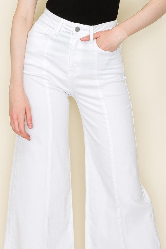 Wide leg, denim pants, jeans, western - OLYIE