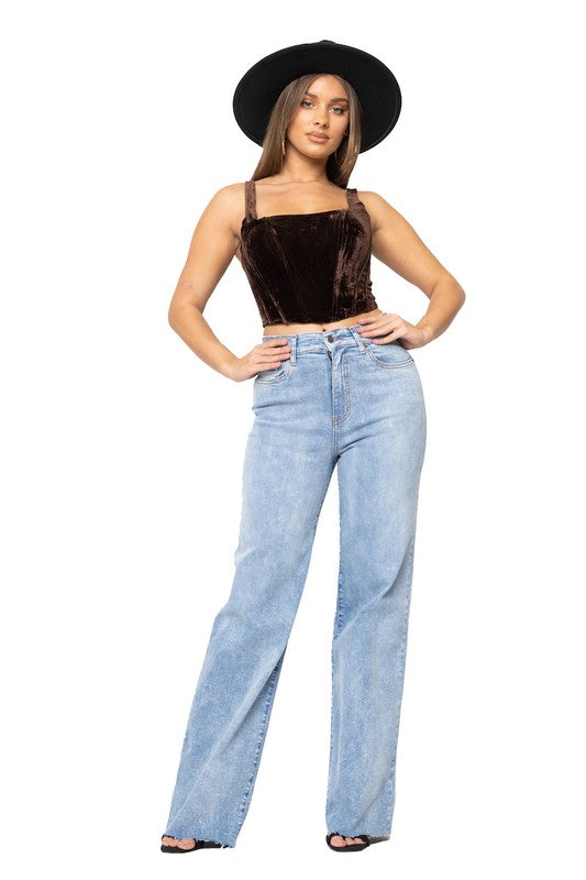 Brooklyn Wide Leg Jean Inseam 32 - OLYIE