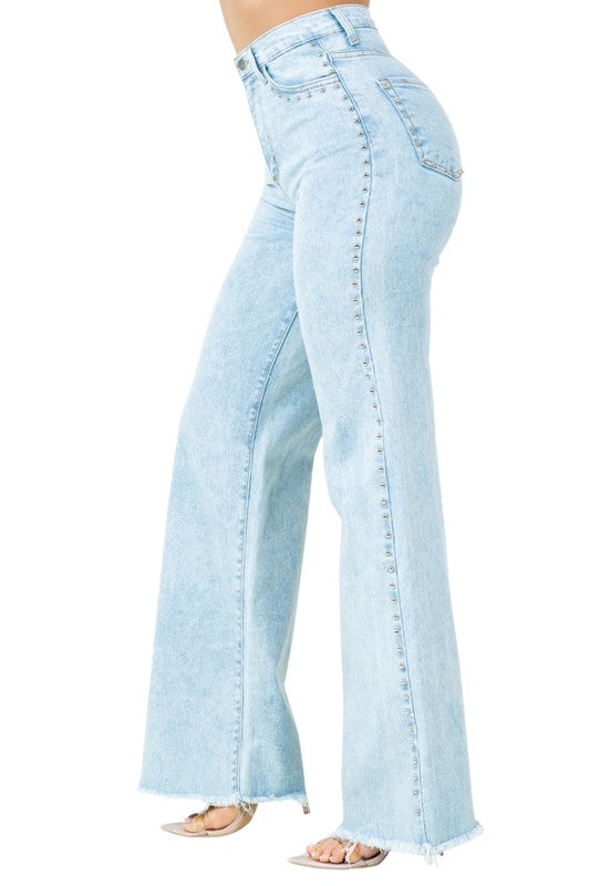 Brooklyn Studded Jean - OLYIE