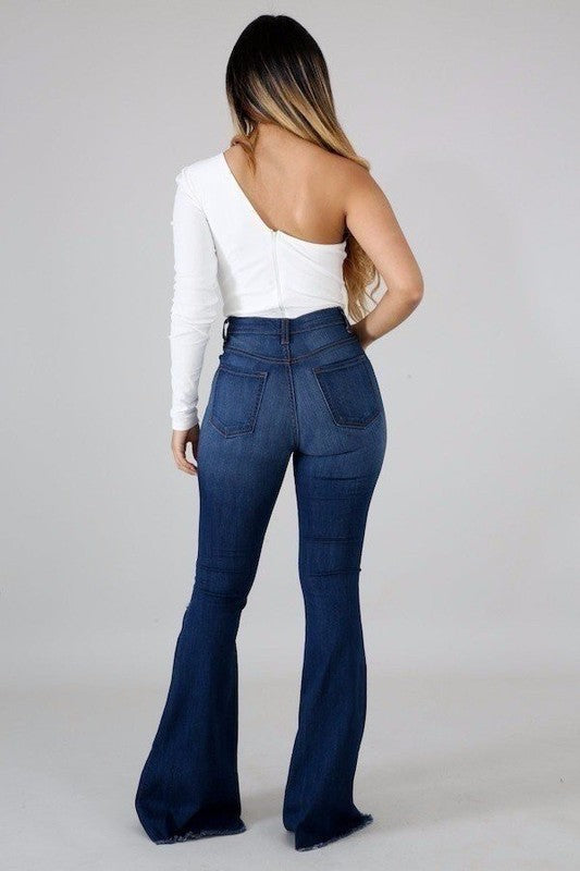 Skylar Bell Bottom Jean- Inseam 32" - OLYIE